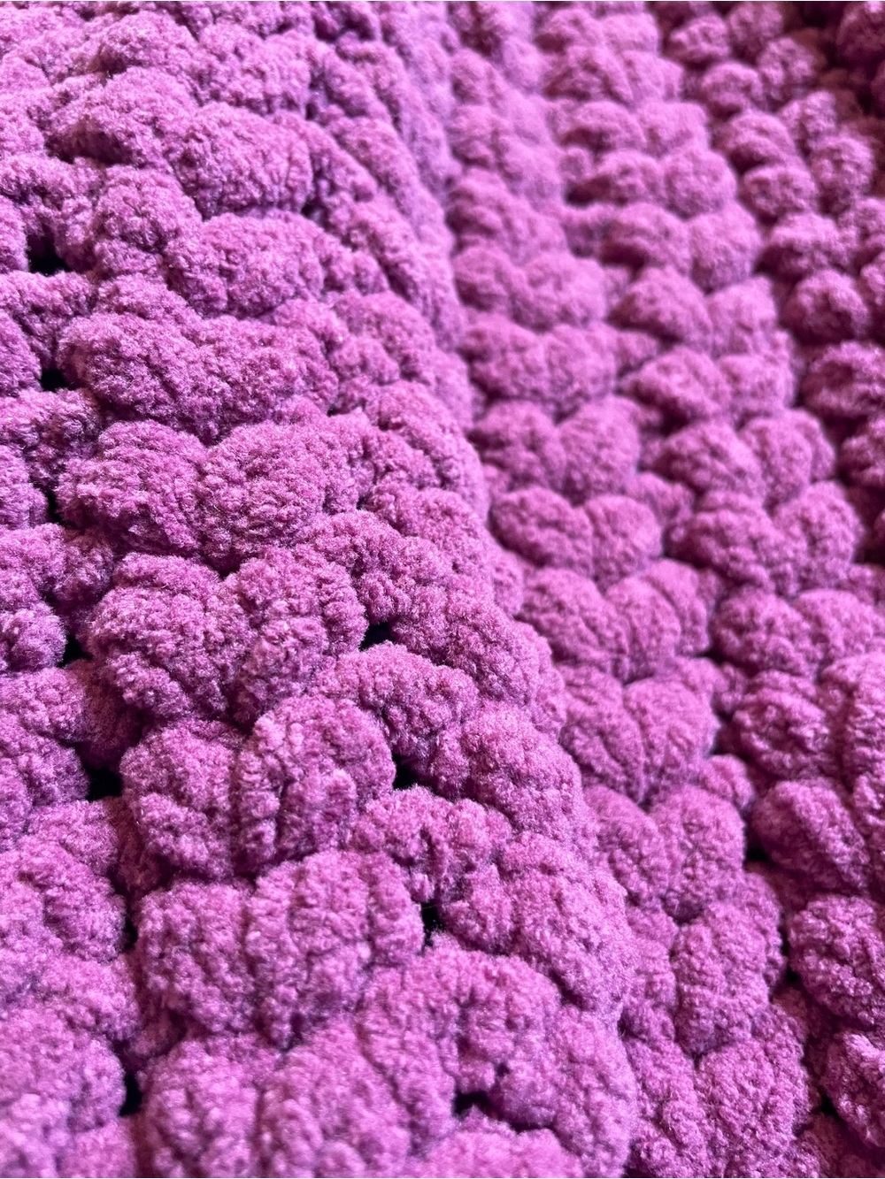 Handmade Pure Wool Crochet Magenta Chunky Cowl Neck Warmer Scarf One of a Kind - Picture 4 of 6